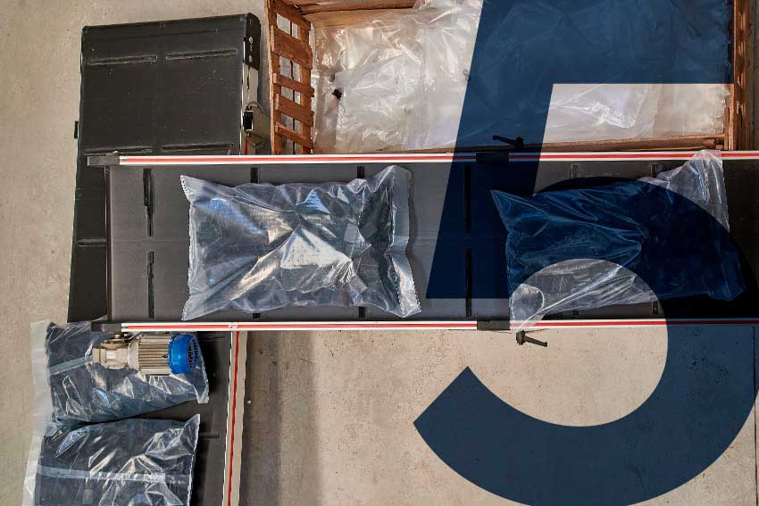 Paso 5: Embolsamos y preparamos el pedido de conteras